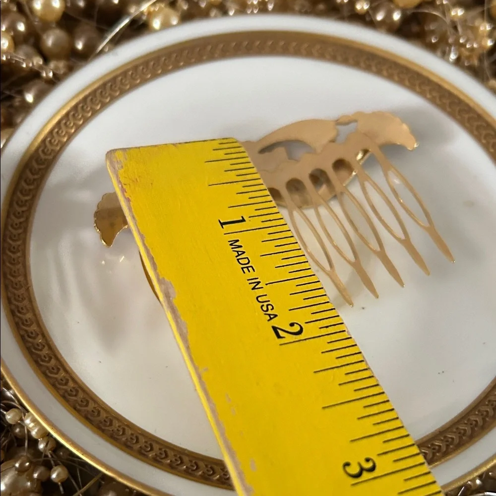 Vintage Cloisonné Enamel Hair Comb